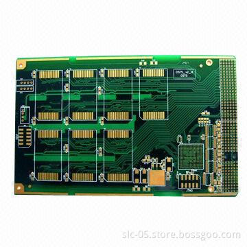 4-layer FR-4 PCBs with 1.5mm Thick Board, Chem Ni/Au Surface and Green Solder Mask